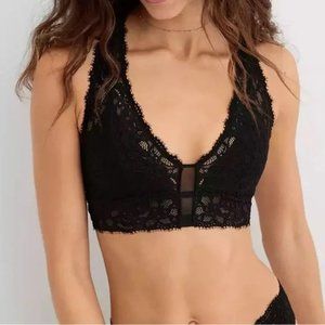 Aerie Eyelash Lace Plunge Bralette - NWT